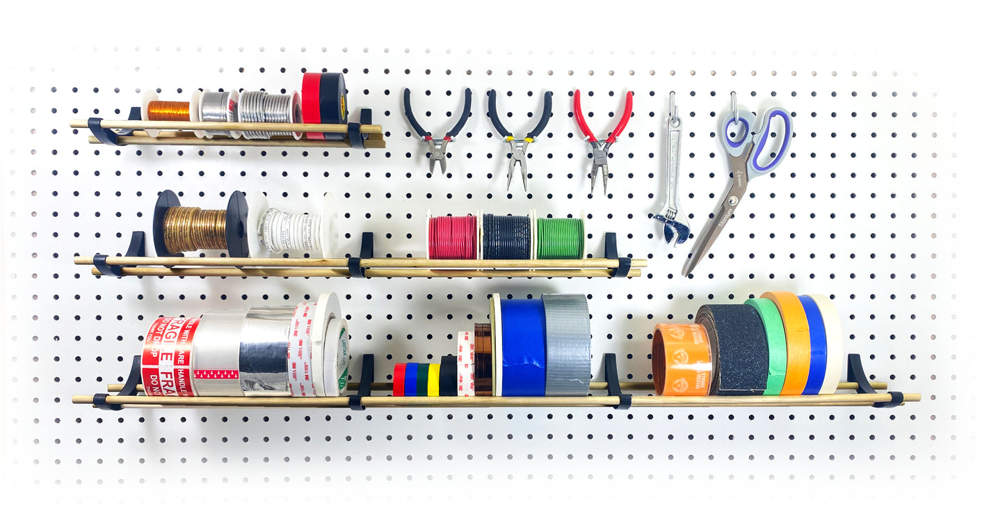 tape holder for pegboard