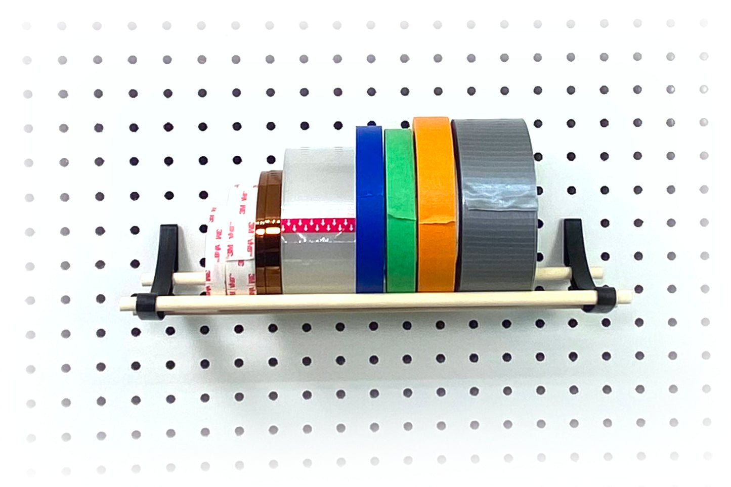 shelf for holding tapes